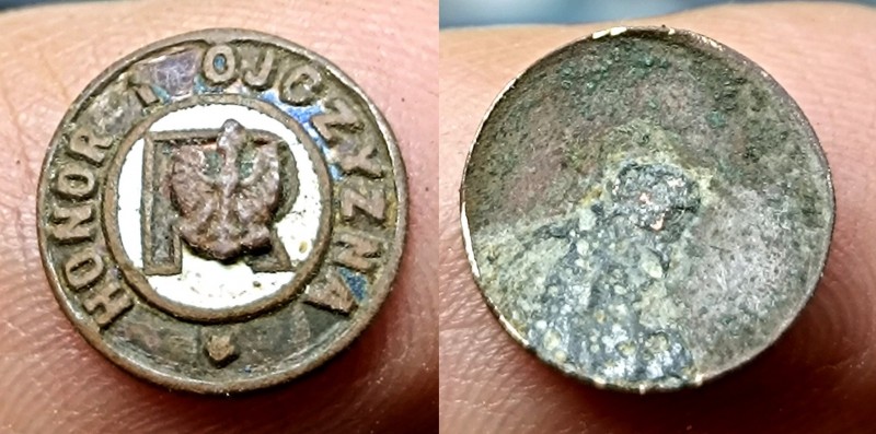 Polska, II RP, miniaturka odznaki Gwiazdy Rezerwy, Honor i Ojczyzna.jpg